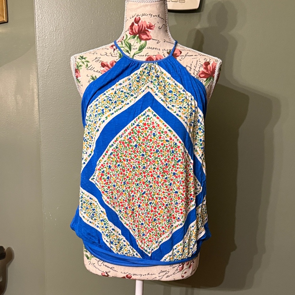 Free People Multicolor Patterned Halter Top